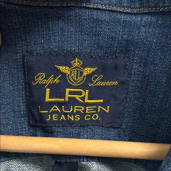 Ralph Lauren Dark Blue Denim Jacket Petite Medium - Picture 2 of 9